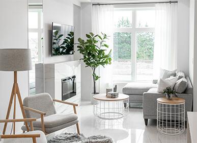 Modern Townhomes Living Room