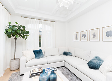 White Living Room