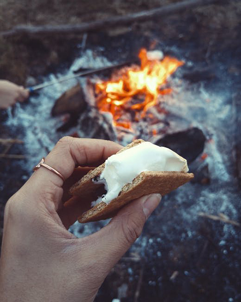 Roast Marshmallows by the Bonfire