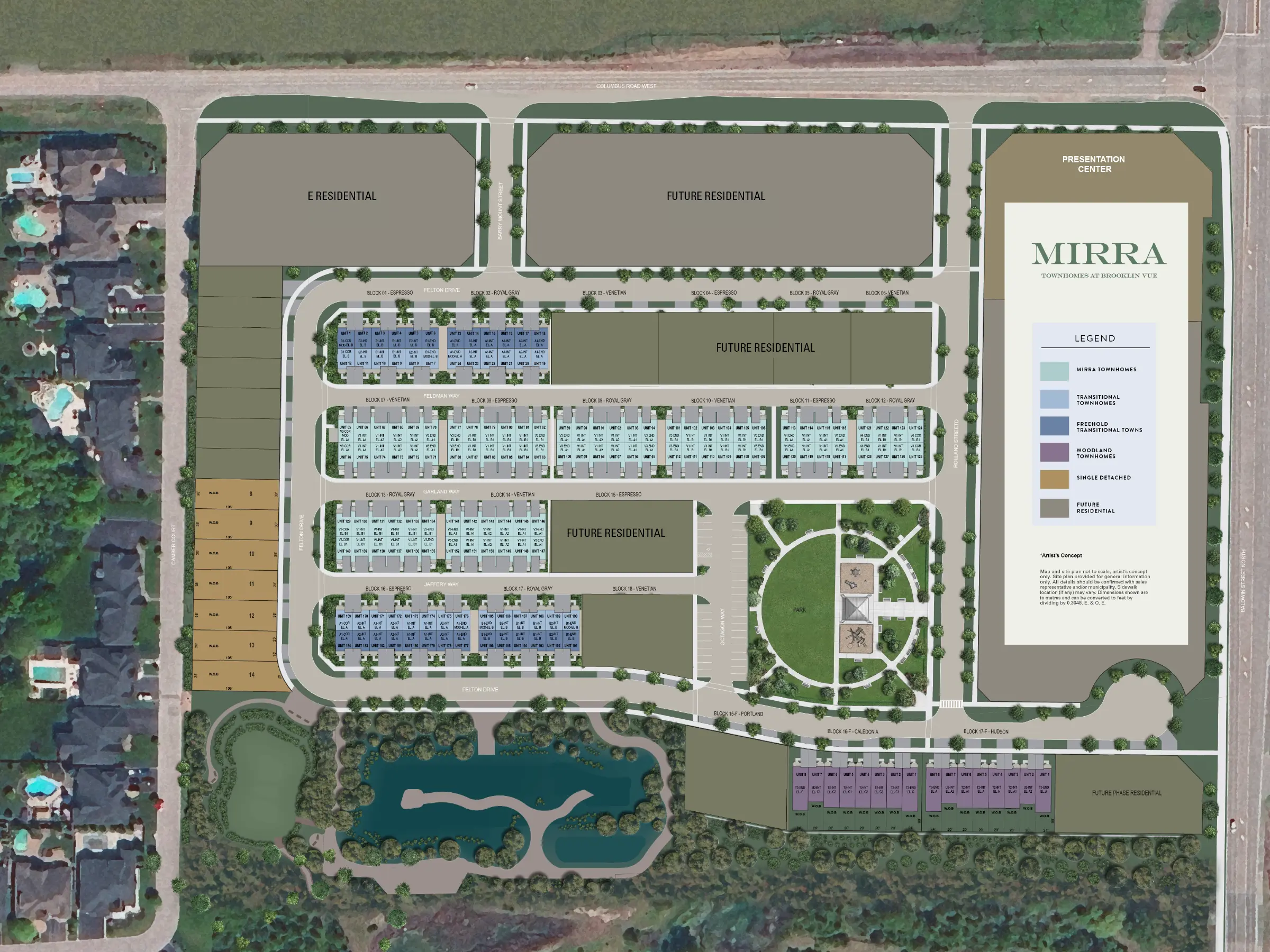 Mirra Townhomes Site Plan